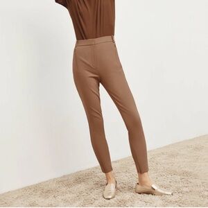 MM Lafleur The Curie Pant PowerStretch Ankle Tapered Cigarette in Tan Size 8